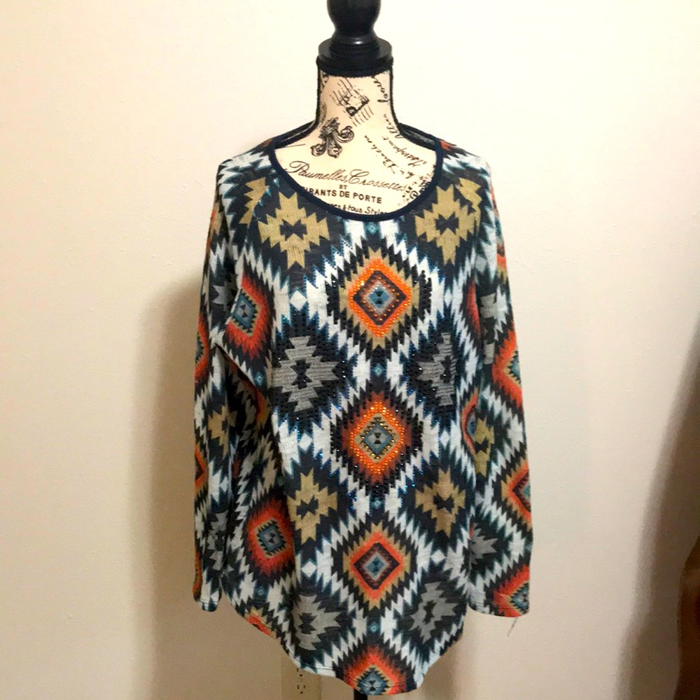 Women’s Aztec Print Size X~LARGE Vocal USA